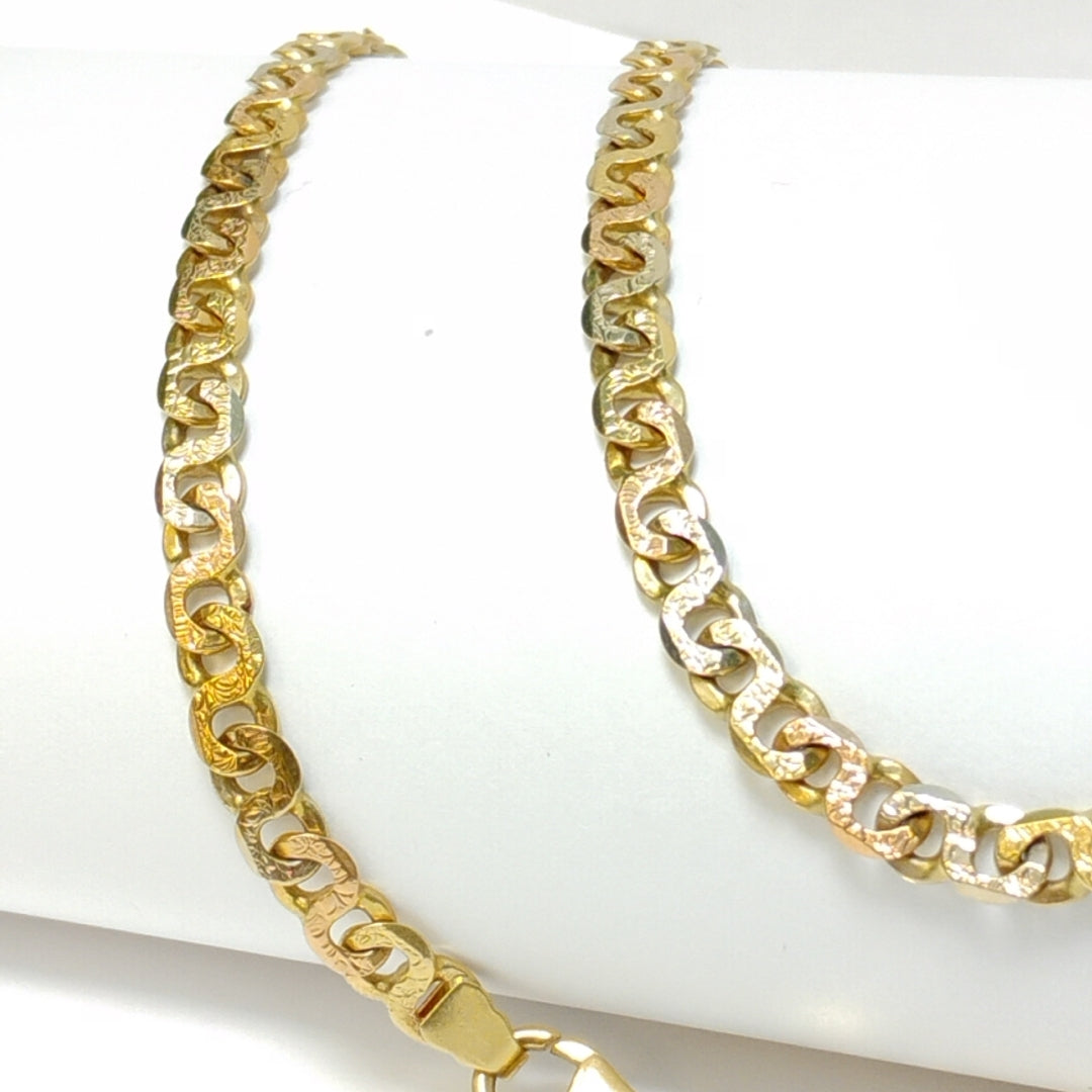 CADENA ORO COMBINADO 14 K 32.5 GRMS (SEMINUEVO)