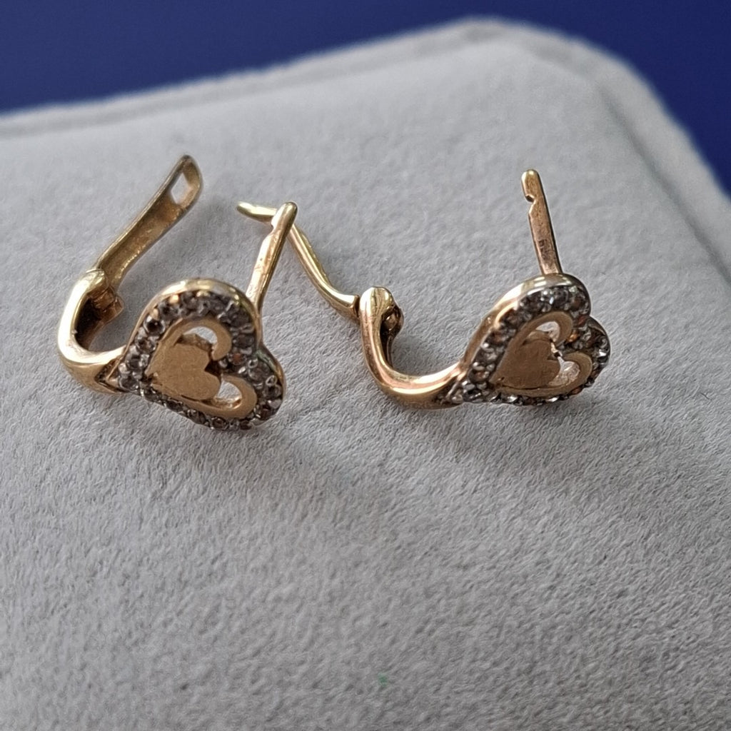 ARETES PAR ORO 10 K 1.1 GRMS (SEMINUEVO)