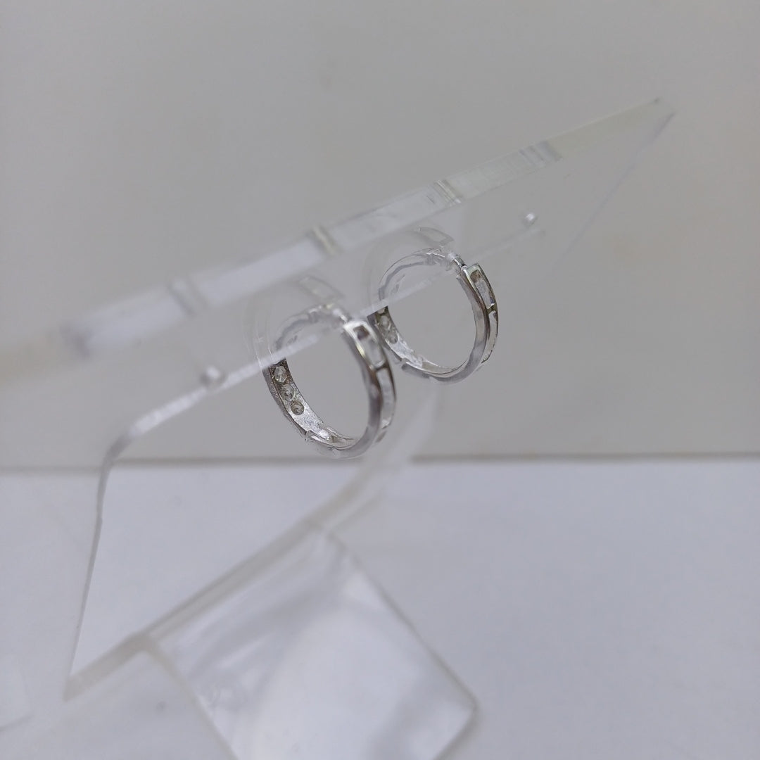 ARRACADAS C/CIRCONIAS PLATA .925 2.1 GR (NUEVO)