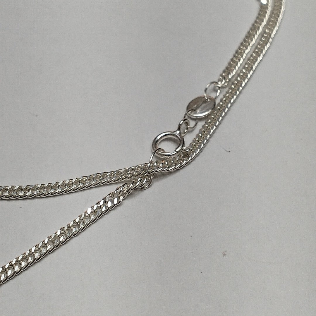 CADENA BARBADA PLATA .925 60 CM 5.02 GR (NUEVO)