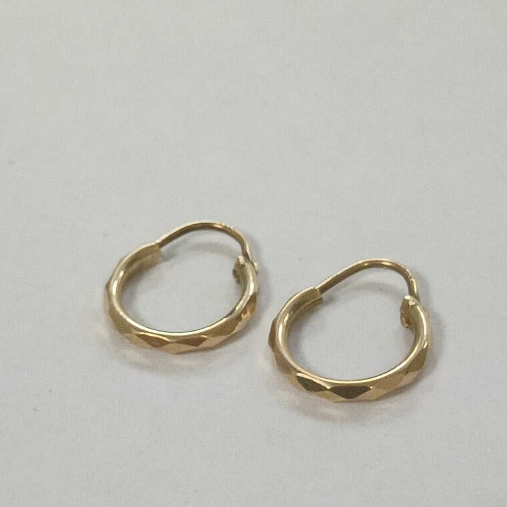 ARRACADAS PAR ORO 14 K 0,80 GRMS (SEMINUEVO)