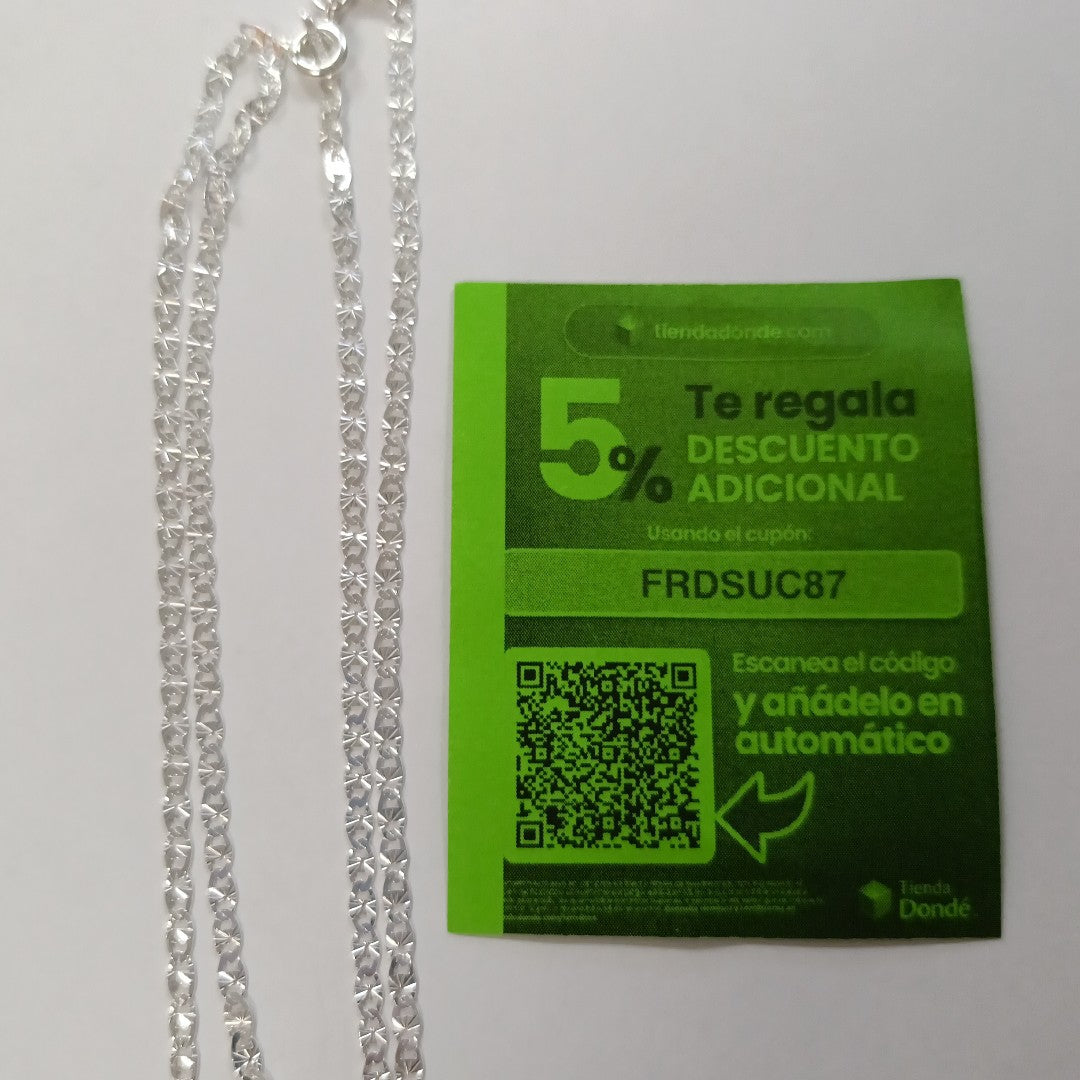 CADENA GUCHI PLATA .925 50 CM 3.72 GR (NUEVO)
