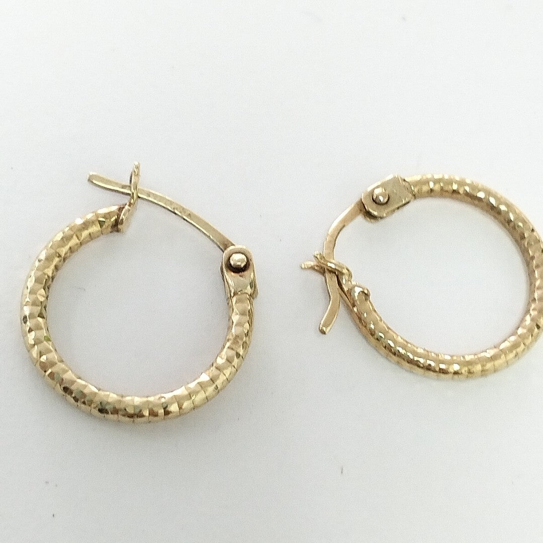 ARRACADAS PAR ORO 14 K 1.1 GRMS (SEMINUEVO)