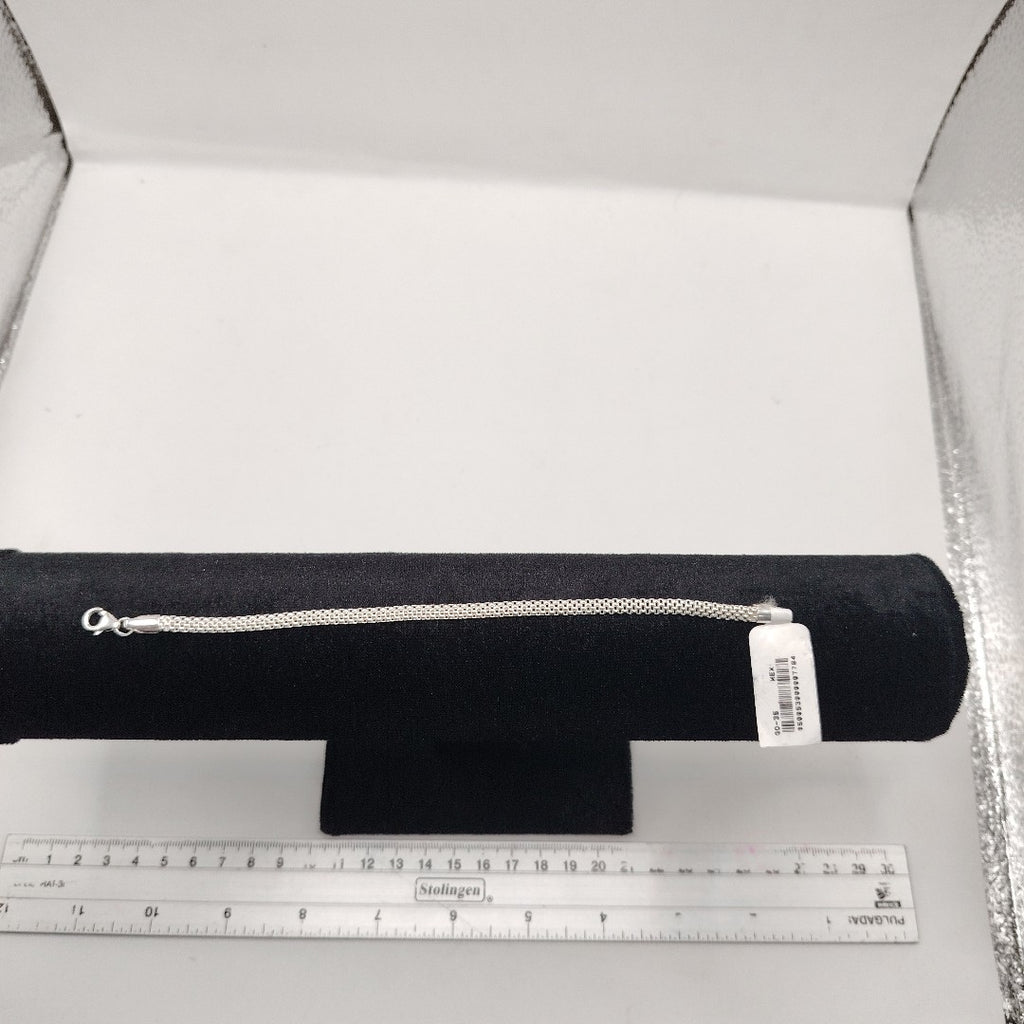 PULSERA TEJIDO ESPECIAL PLATA .925 18 CM 4.9 GR (NUEVO)