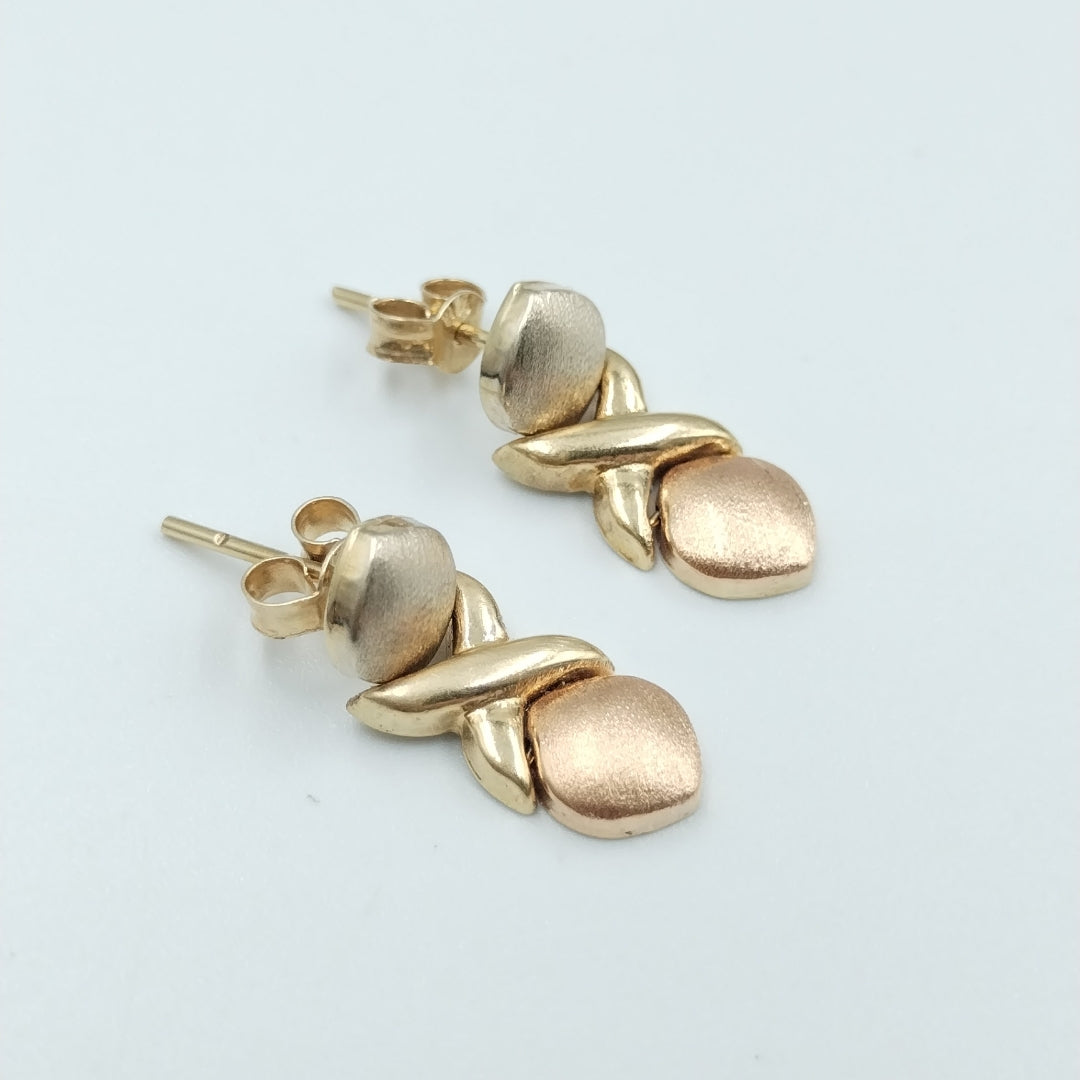 BROQUELES PAR ORO 14 K 1.6 GRMS (SEMINUEVO)