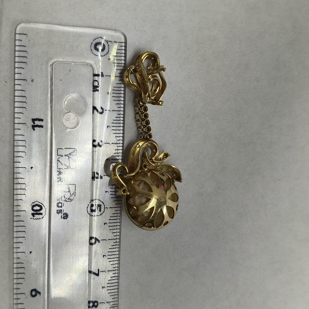 ARETES PAR ORO 14 K 18.1 GRMS (SEMINUEVO)