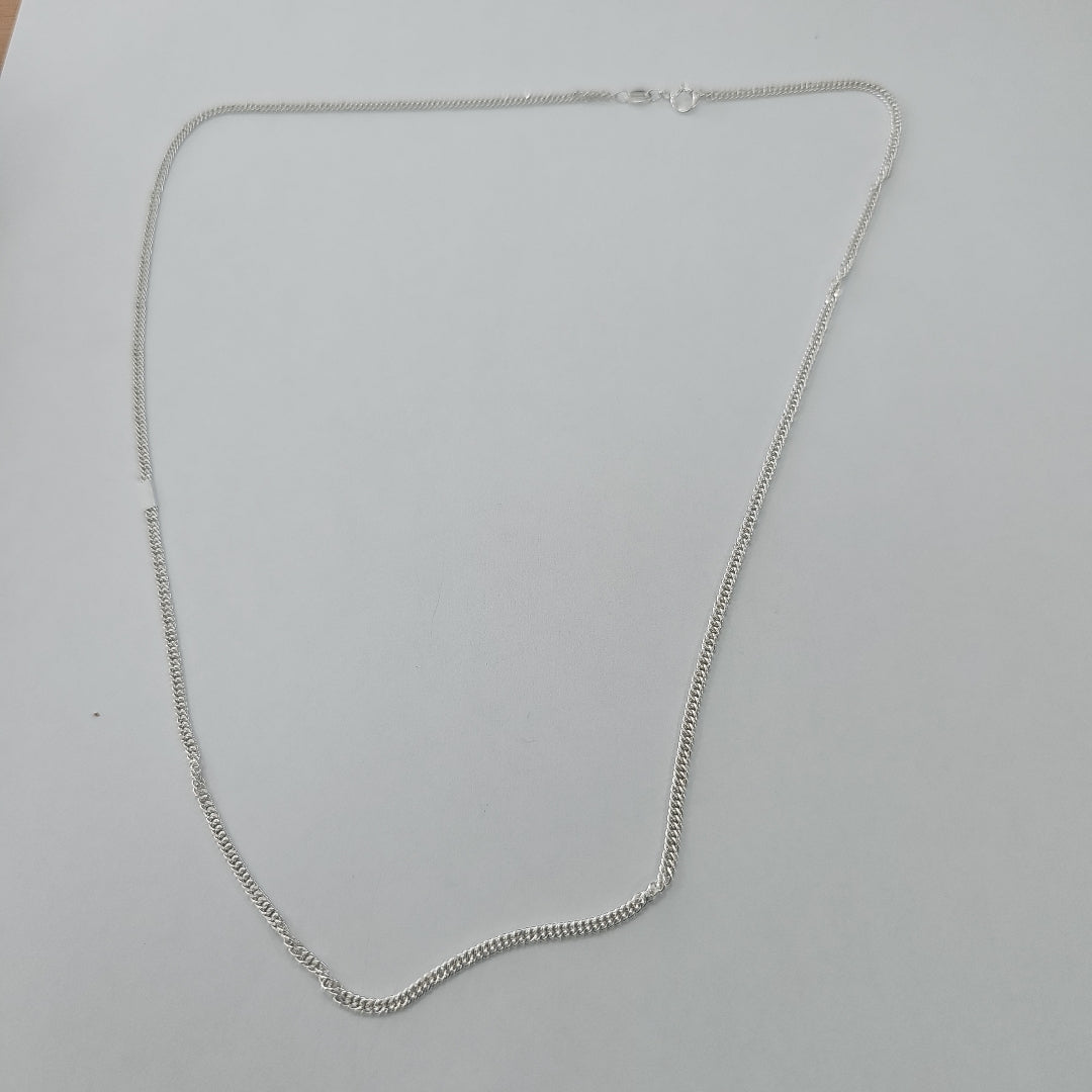 CADENA BARBADA PLATA .925 50 CM 4.22 GR (NUEVO)