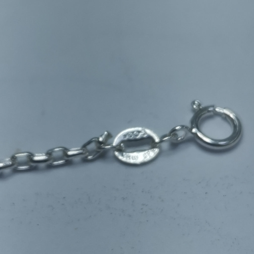 PULSERA TEJIDO ESPECIAL CON DIJE DE ESTRELLA CON CIRCONIAS PLATA .925 18 CM 2.5 GR (NUEVO)
