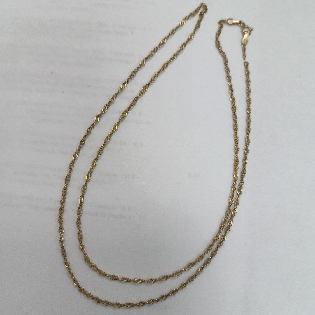 CADENA ORO 14 K 3.3 GRMS (SEMINUEVO)