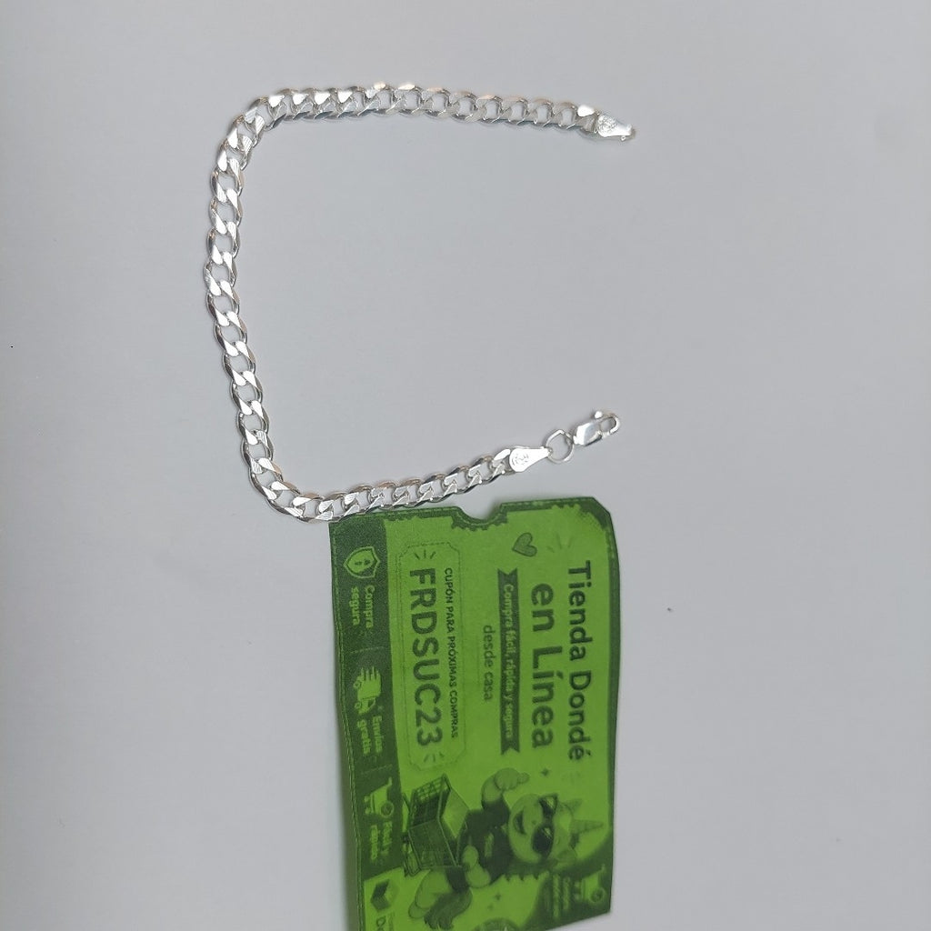 PULSERA BARBADA PLATA .925 18 CM 5.73 GR (NUEVO)