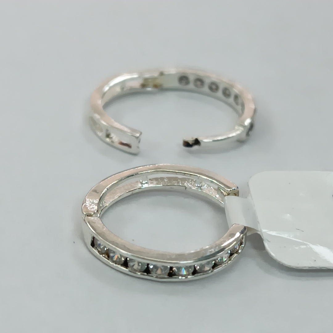 ARRACADAS C/CIRCONIAS PLATA .925 2.2 GR (NUEVO)
