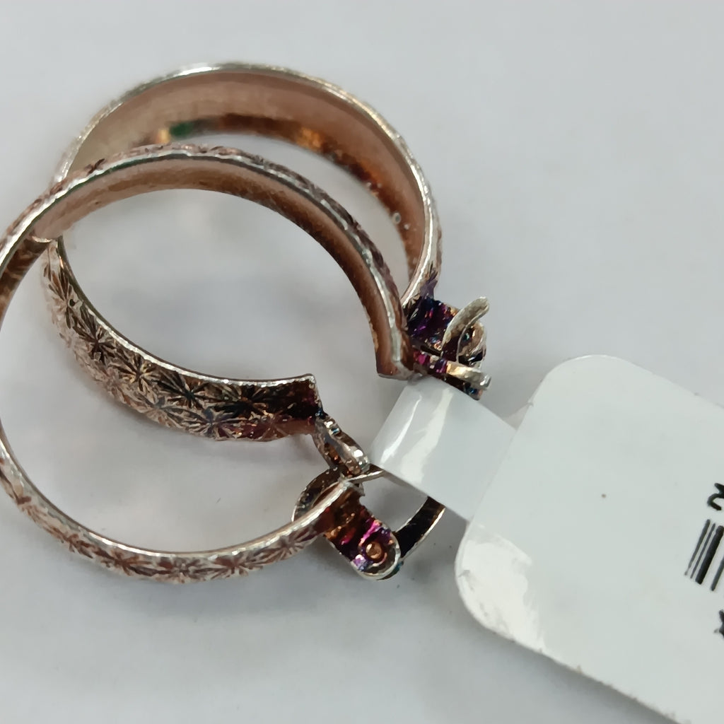 PAR ARRACADAS FACETADAS PLATA .925 3.4 GR (NUEVO)