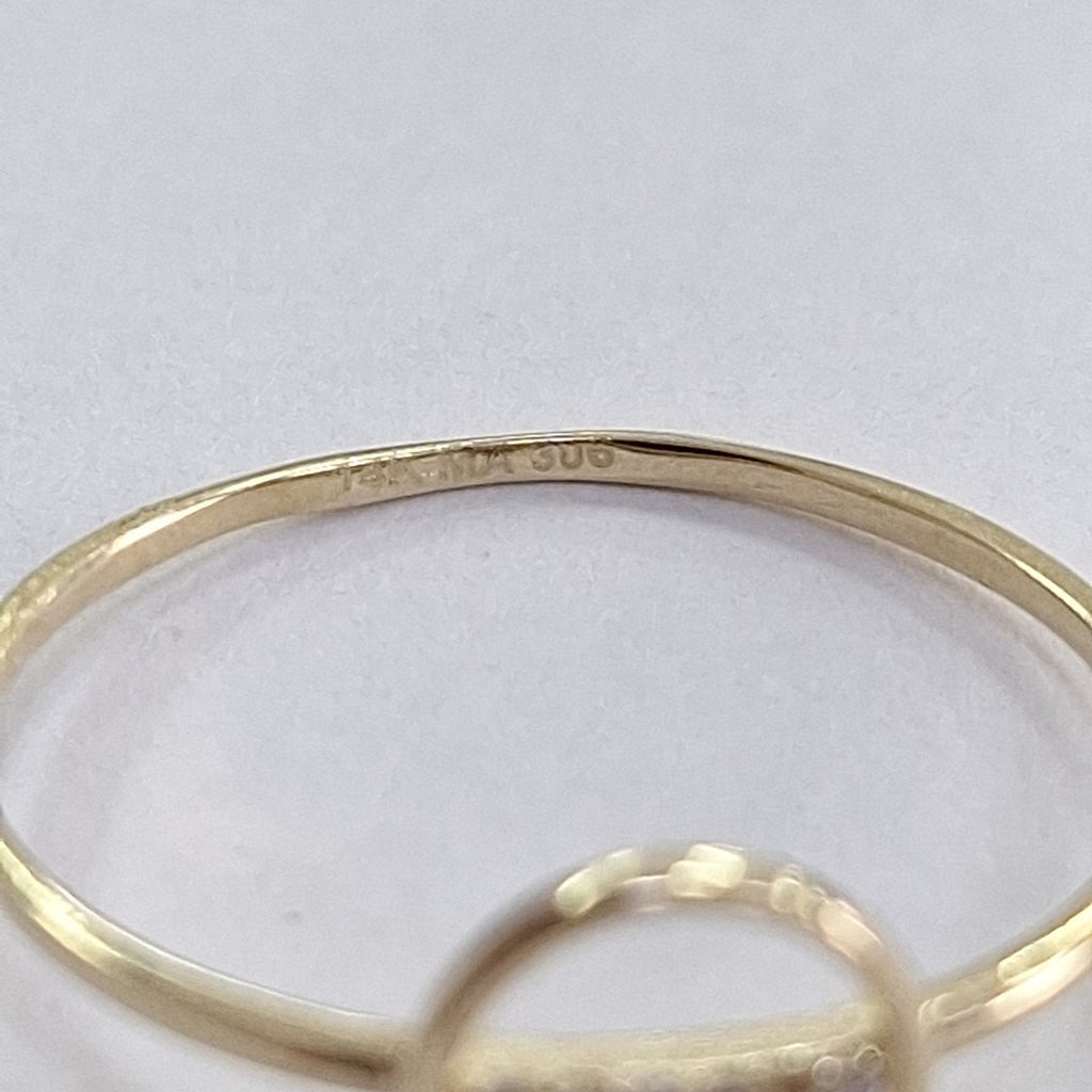 ANILLOS DAMA ORO 14K 0.8 (NUEVO)