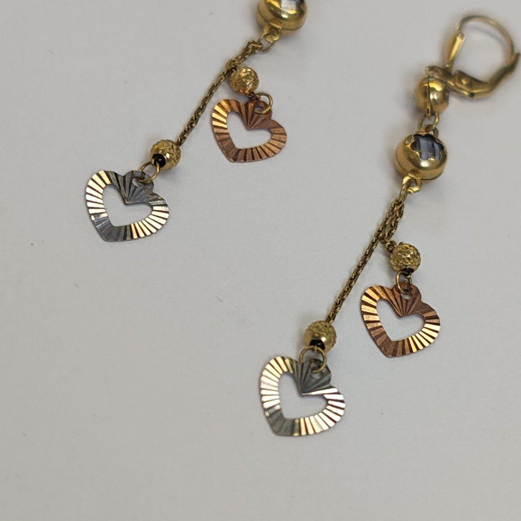 ARETES PAR ORO 14 K 3.2 GRMS (SEMINUEVO)