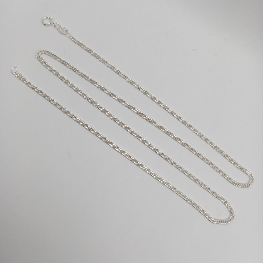 CADENA BARBADA PLATA .925 50 CM 4.12 GR (NUEVO)