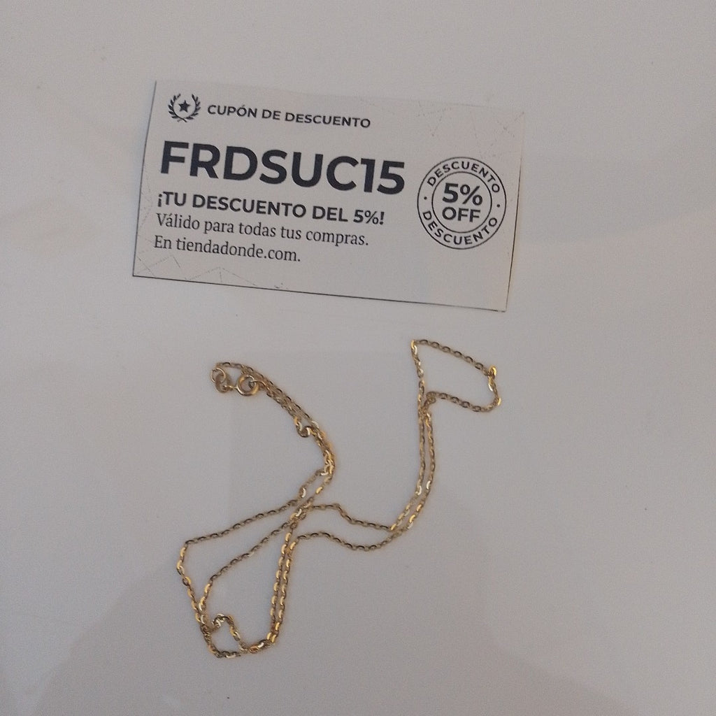 CADENA ORO 14 K 1.7 GRMS (SEMINUEVO)
