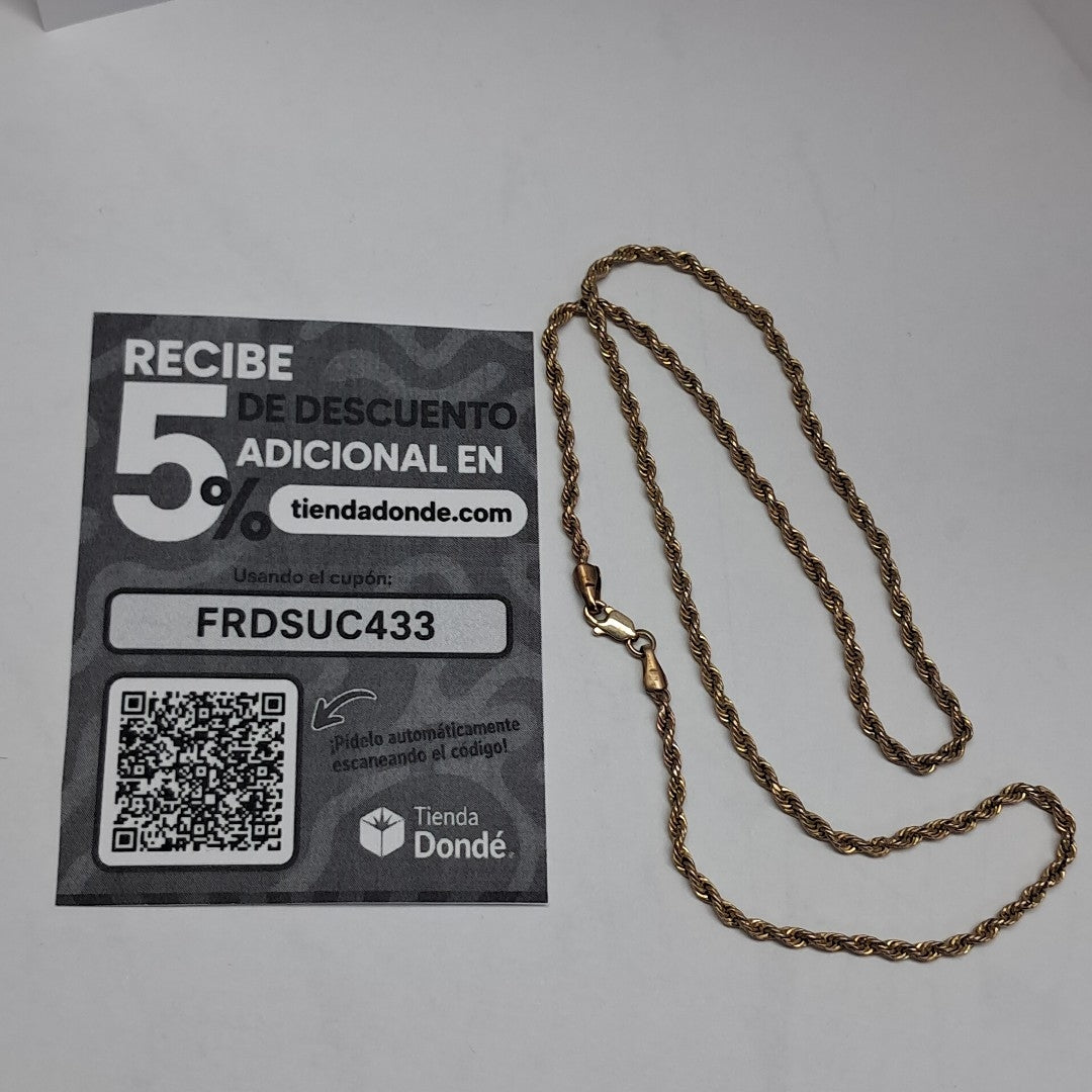 CADENA ORO 10 K 3.1 GRMS (SEMINUEVO)