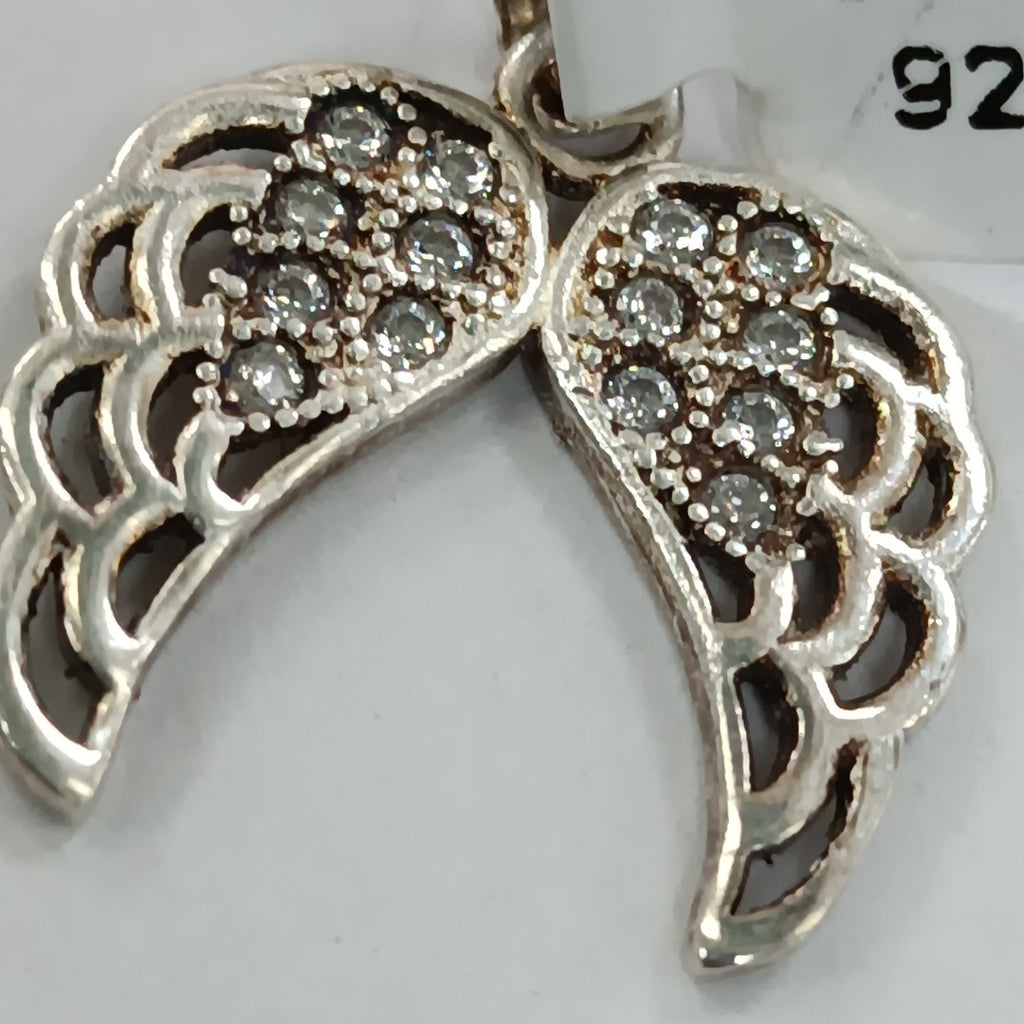 DIJE ALAS C/CIRCONIAS PLATA .925 2.2 GR (NUEVO)
