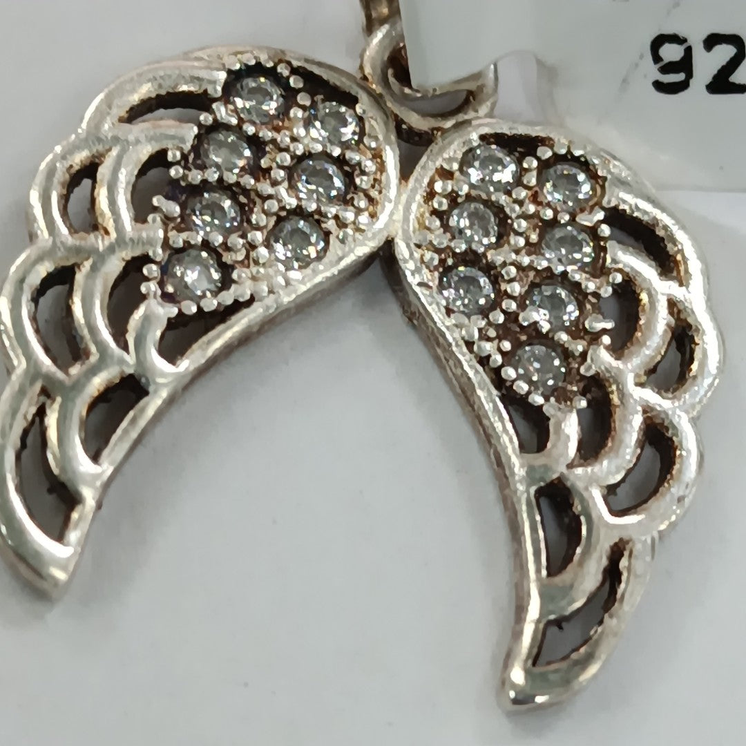 DIJE ALAS C/CIRCONIAS PLATA .925 2.2 GR (NUEVO)