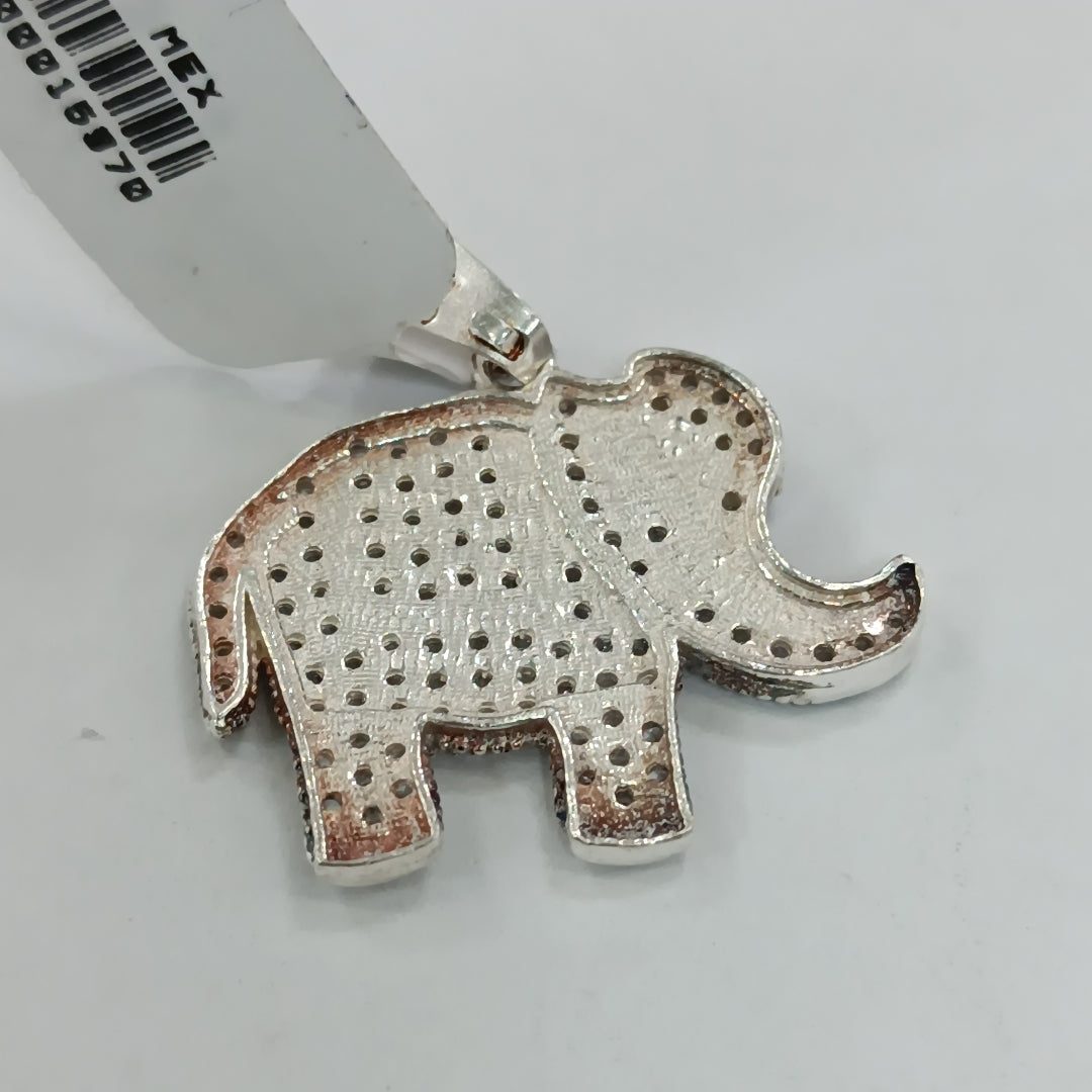 DIJE ELEFANTE C/CIRCONIAS PLATA .925 5.2 GR (NUEVO)