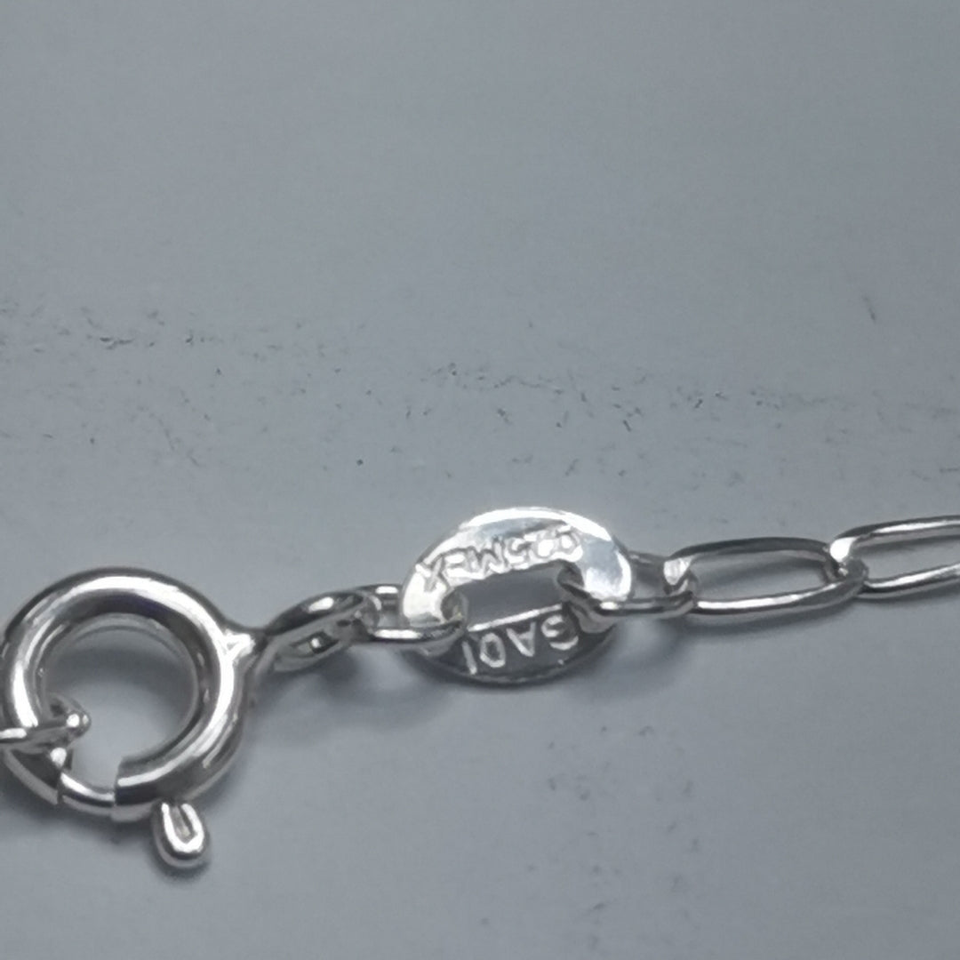 CADENA TEJIDO ESLABONES PLATA .925 60 CM 2.9 GR (NUEVO)