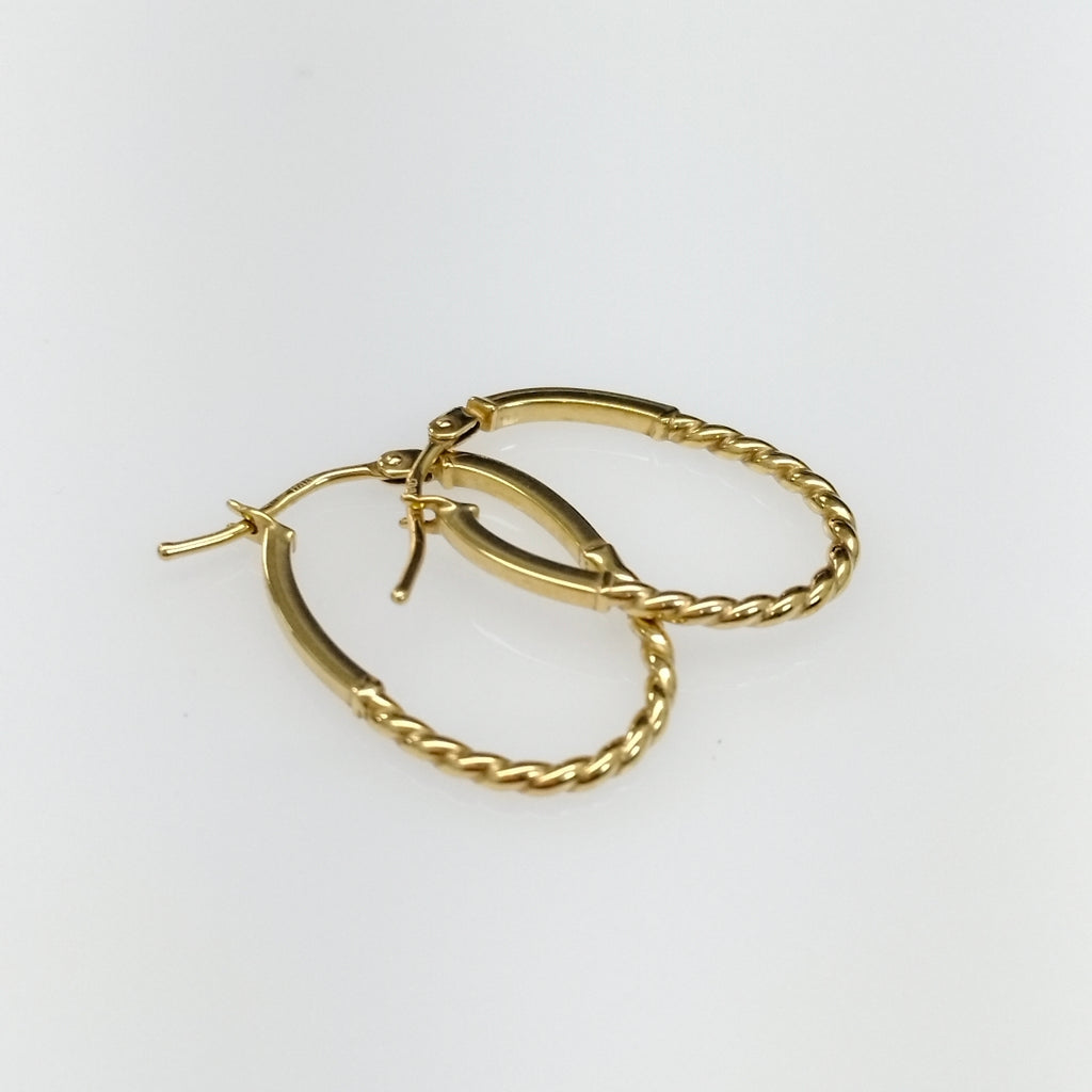 ARRACADAS PAR ORO 14 K 1,00 GRMS (SEMINUEVO)