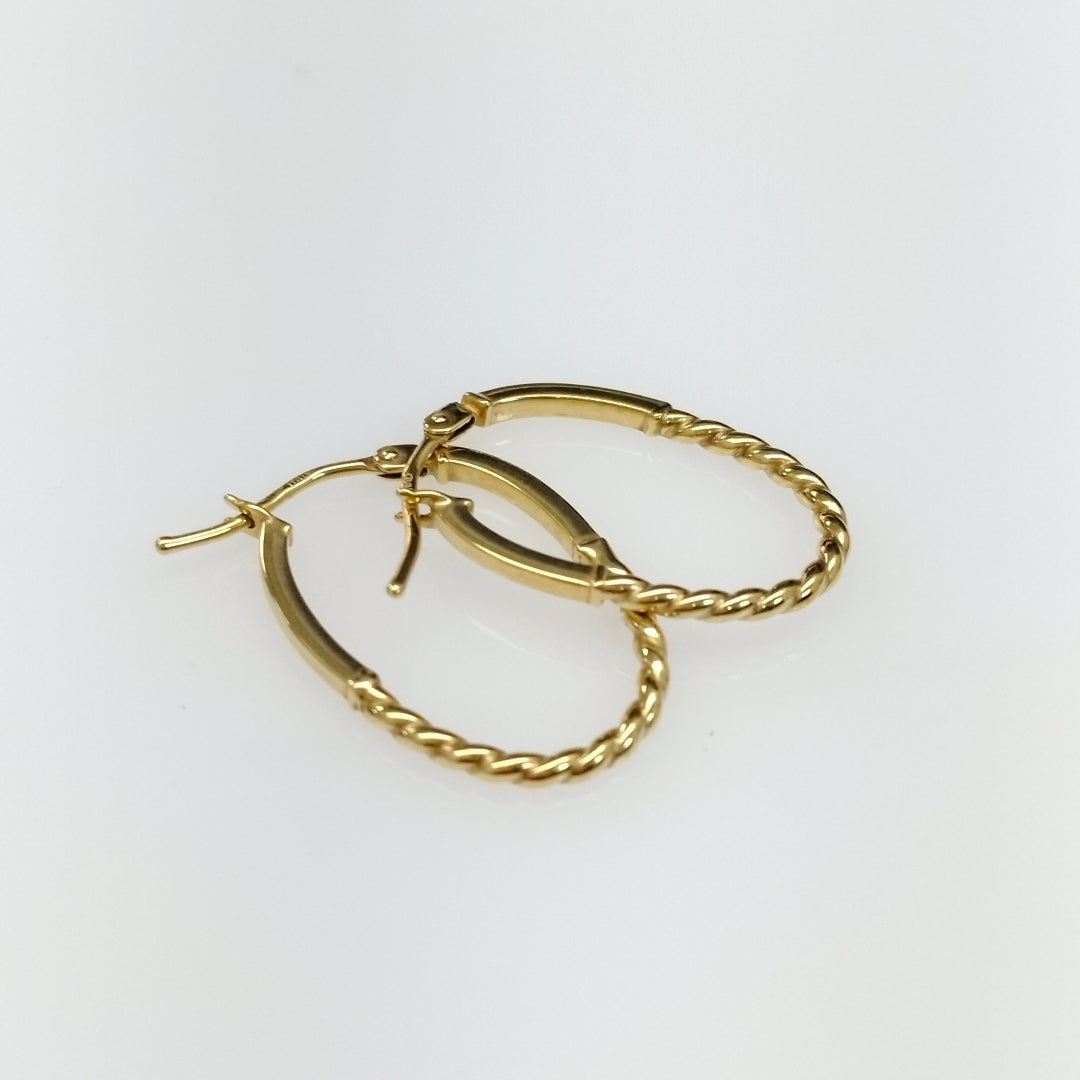 ARRACADAS PAR ORO 14 K 1,00 GRMS (SEMINUEVO)