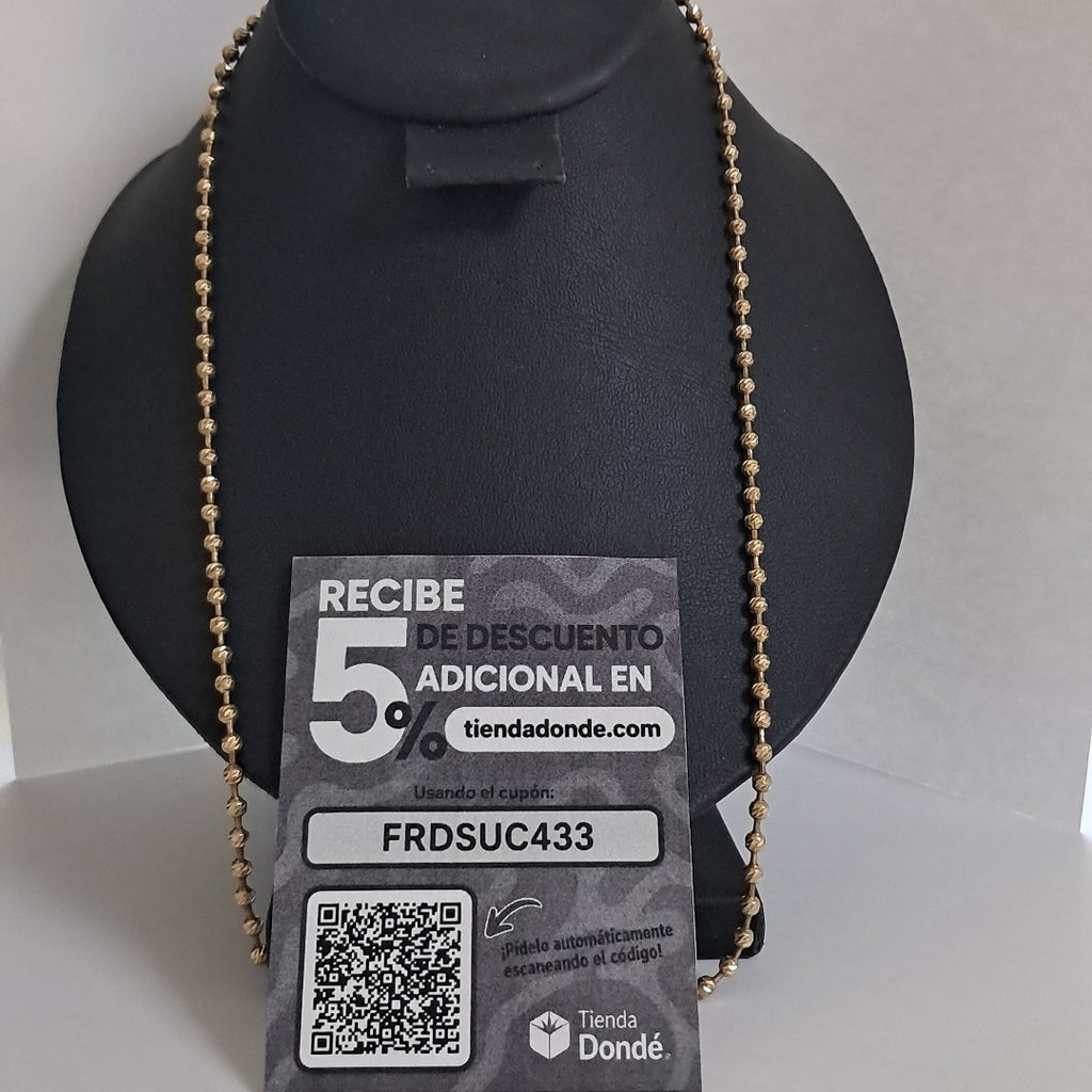 CADENA ORO 18 K 15.1 GRMS (SEMINUEVO)
