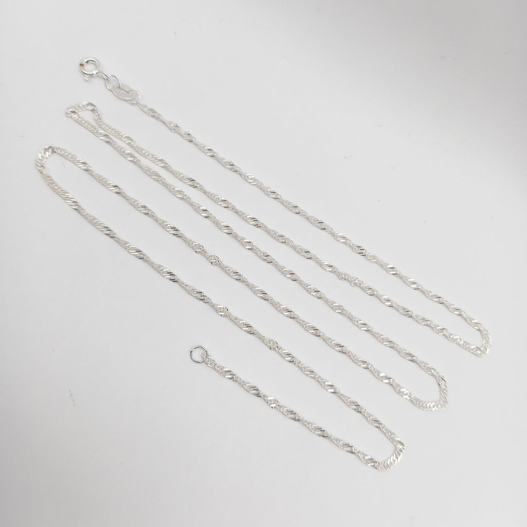 CADENA MEDIO TORZAL PLATA .925 60 CM 2.73 GR (NUEVO)