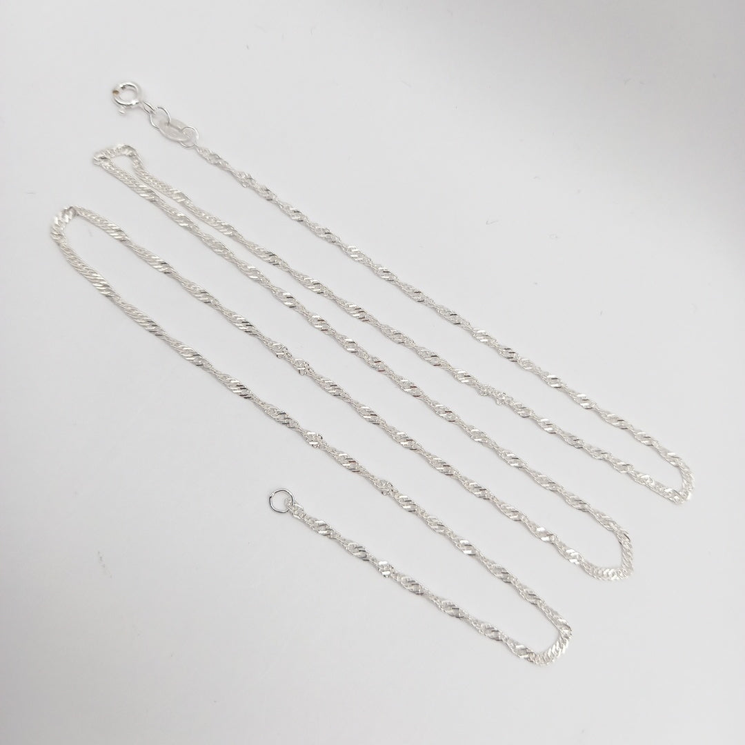 CADENA MEDIO TORZAL PLATA .925 60 CM 2.73 GR (NUEVO)