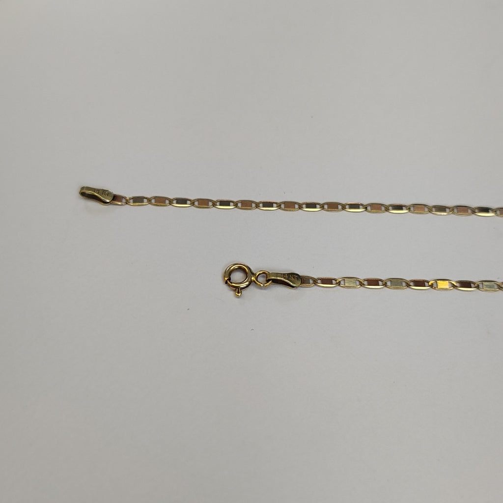 CADENA ORO COMBINADO 14 K 3 GRMS (SEMINUEVO)