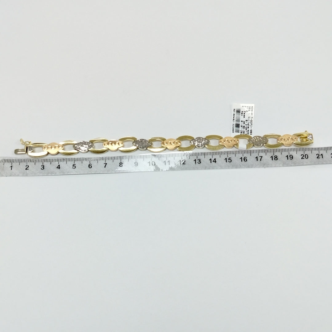 PULSERA ORO, ORO COMBINADO 14 K 13 GRMS (SEMINUEVO)