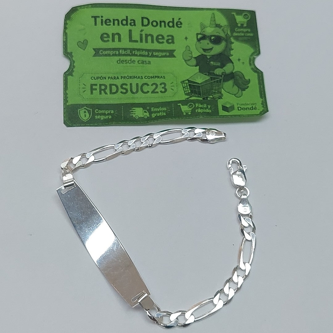 PULSERA ESCLAVA 3X1 PLATA .925 21 CM 10.12 GR (NUEVO)
