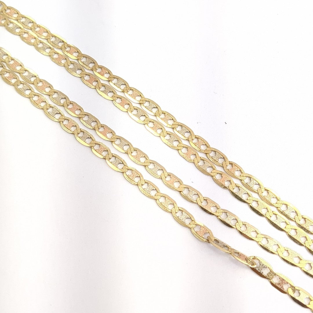 CADENA ORO, ORO COMBINADO 14 K 9.8 GRMS (SEMINUEVO)