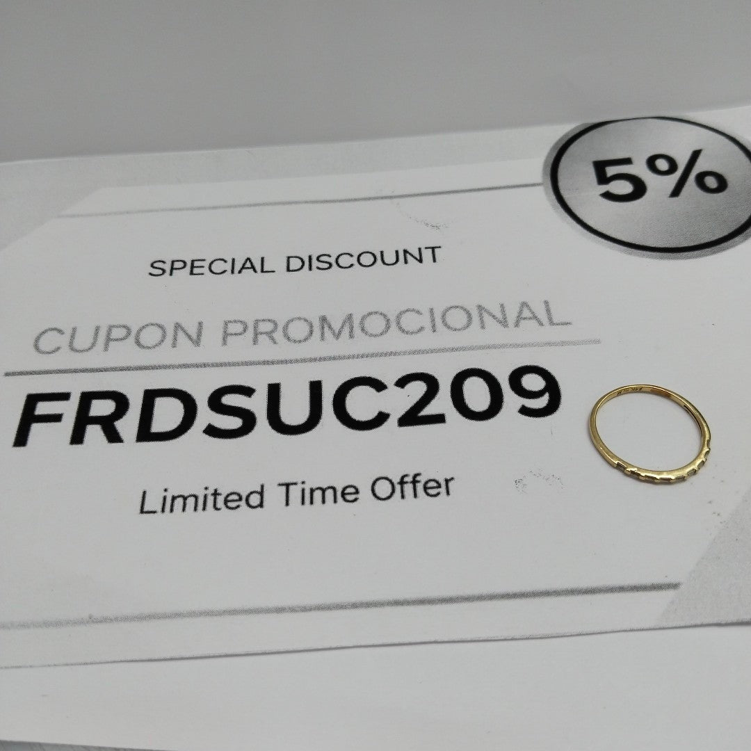 ARGOLLA ORO 14 K 1.2 GRMS (SEMINUEVO)