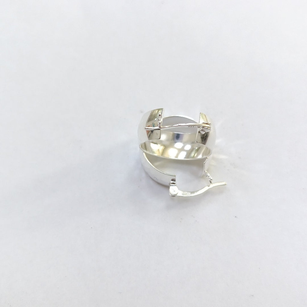 ARETES ARRACADAS FACETADAS PLATA .925 2.7 GR (NUEVO)