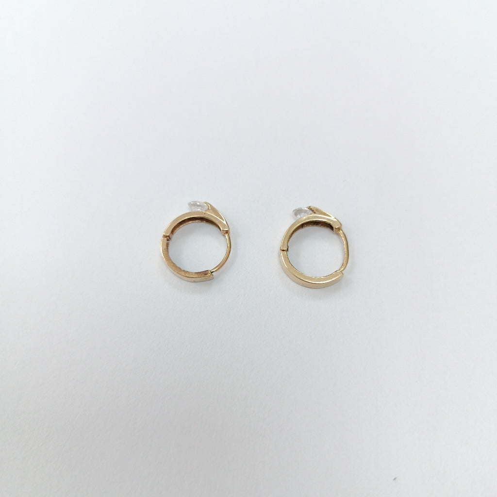 ARRACADAS PAR ORO 14 K 1.5 GRMS (SEMINUEVO)