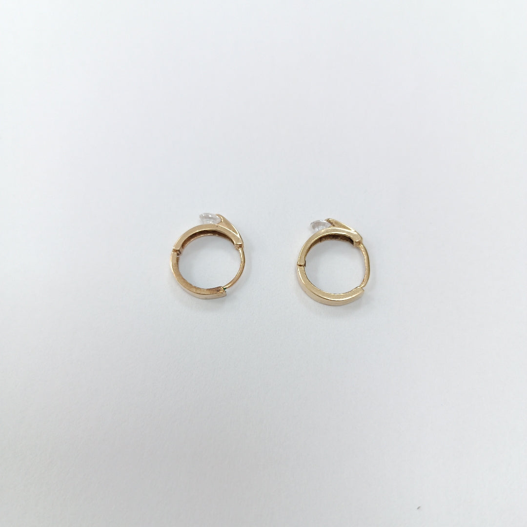 ARRACADAS PAR ORO 14 K 1.5 GRMS (SEMINUEVO)