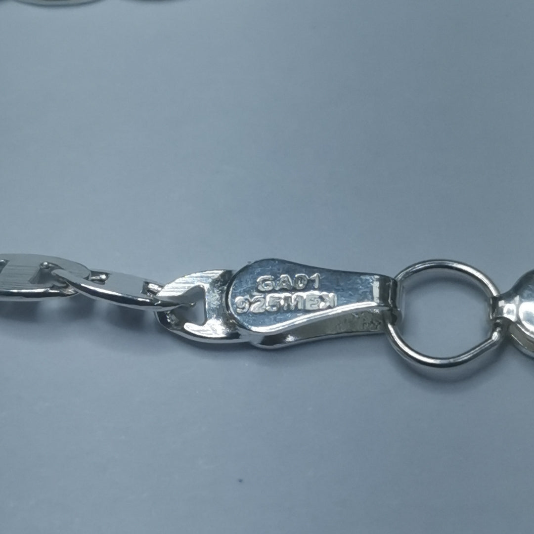 CADENA TEJIDO GUCHI PLATA .925 60 CM 9.2 GR (NUEVO)