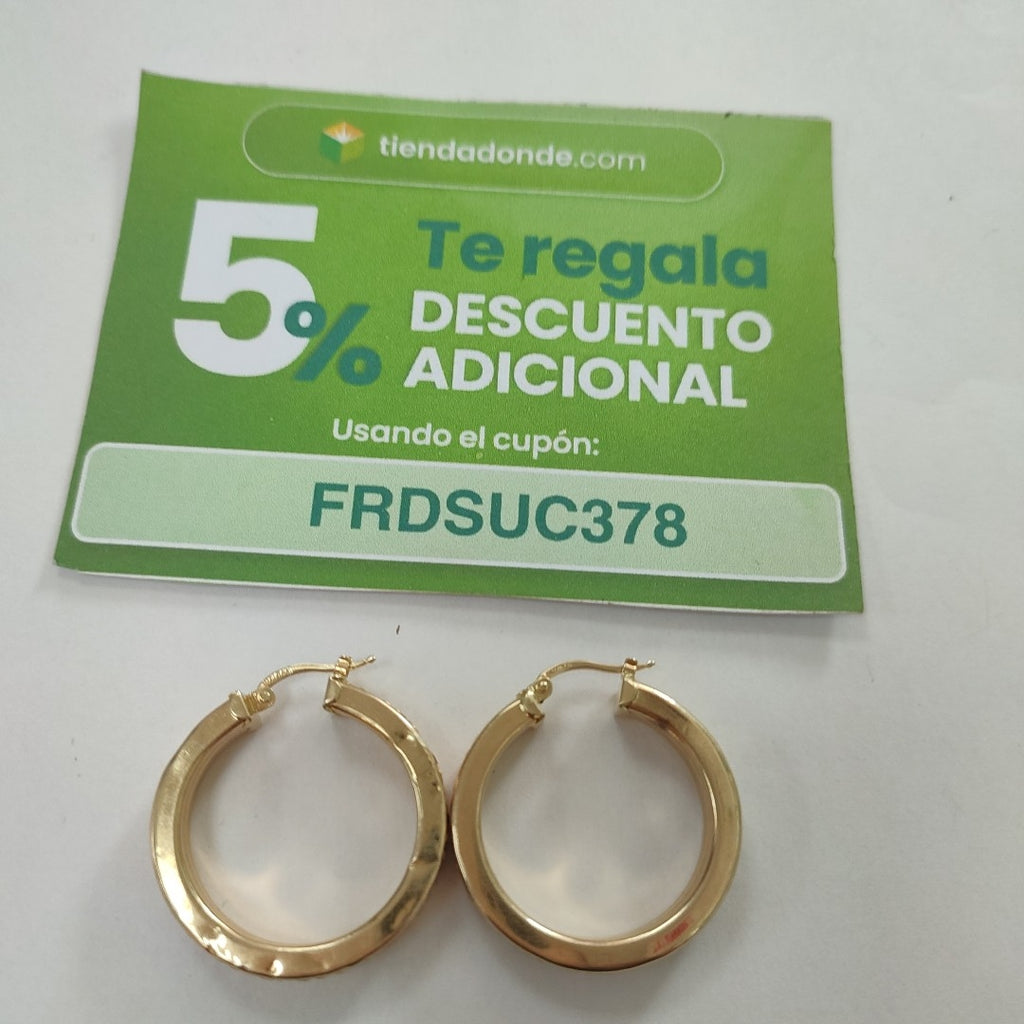 ARRACADAS PAR ORO 14 K 6.7 GRMS (SEMINUEVO)