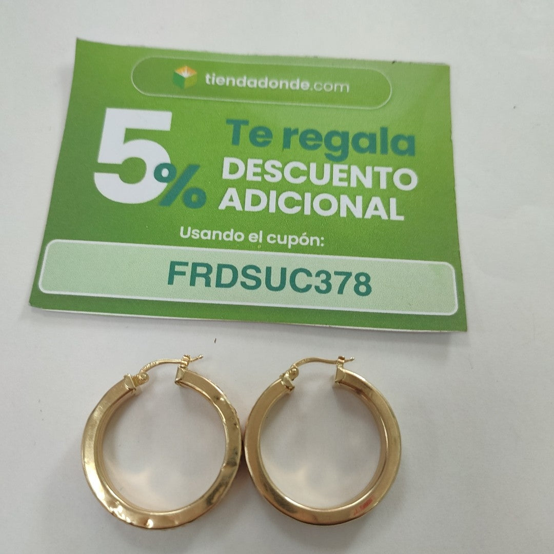 ARRACADAS PAR ORO 14 K 6.7 GRMS (SEMINUEVO)
