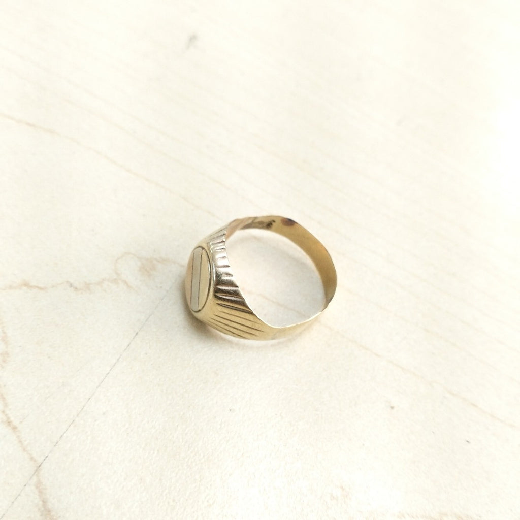 ANILLO ORO, ORO COMBINADO 10 K 4.1 GRMS (SEMINUEVO)