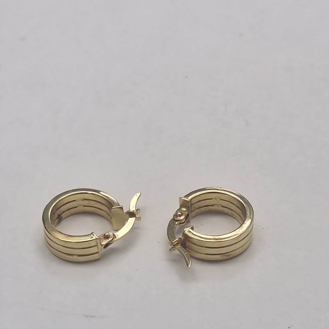 ARRACADAS PAR ORO 14 K 2.4 GRMS (SEMINUEVO)