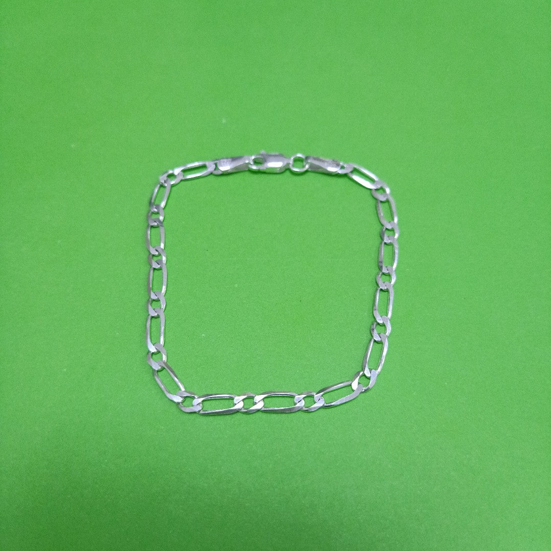 PULSERA TEJIDO 1X1 PLATA .925 18 CM 3.5 GR (NUEVO)