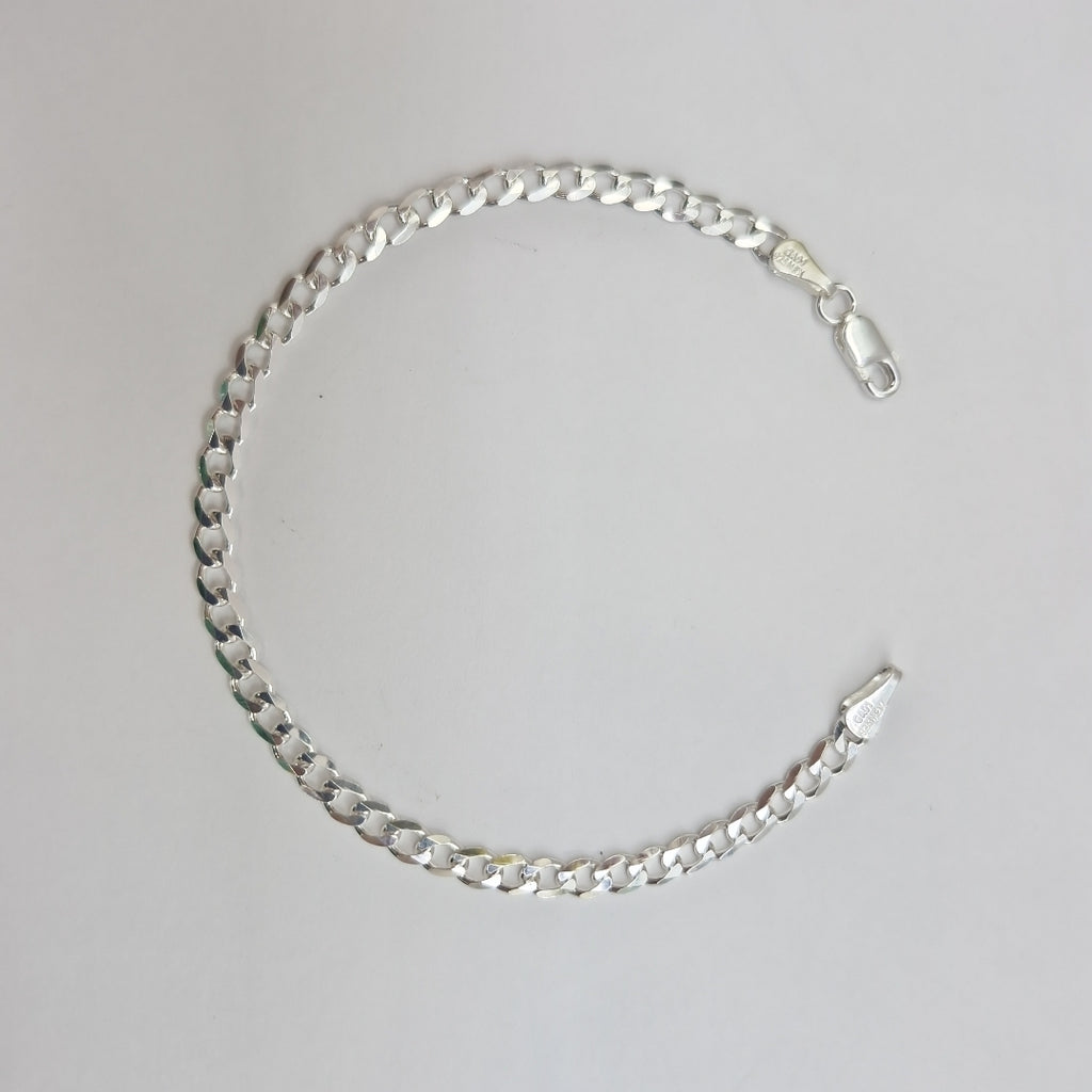 PULSERA BARBADA PLATA .925 18 CM 3.93 GR (NUEVO)