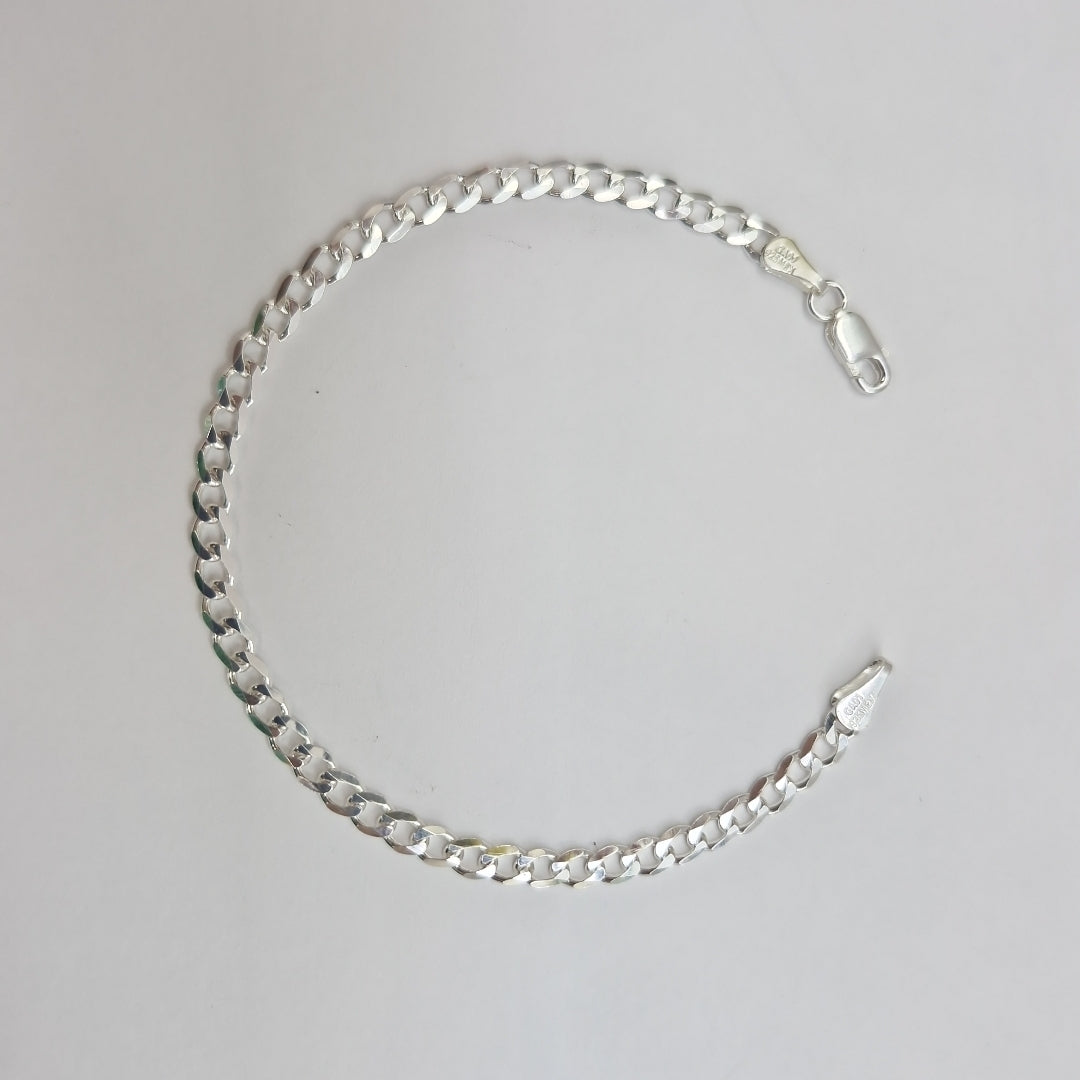PULSERA BARBADA PLATA .925 18 CM 3.93 GR (NUEVO)
