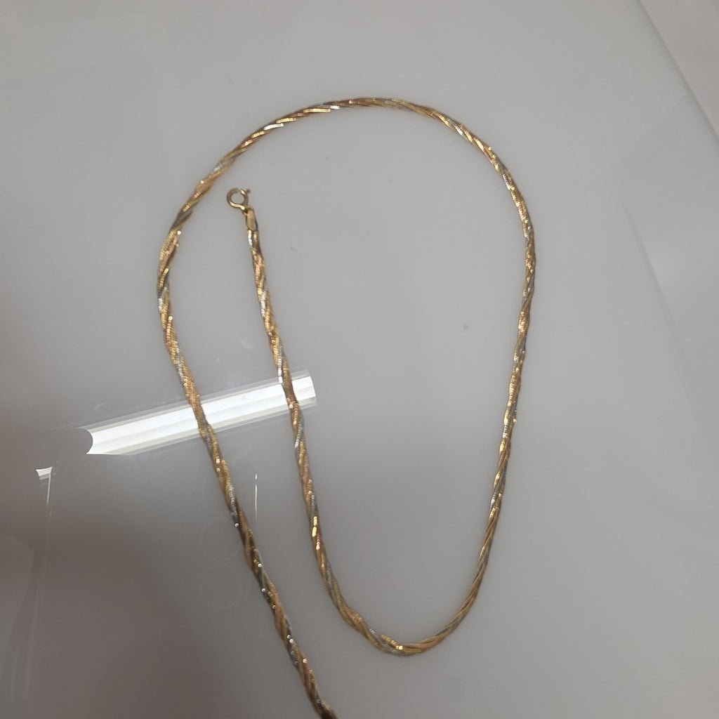 CADENA ORO COMBINADO 14 K 4.1 GRMS (SEMINUEVO)