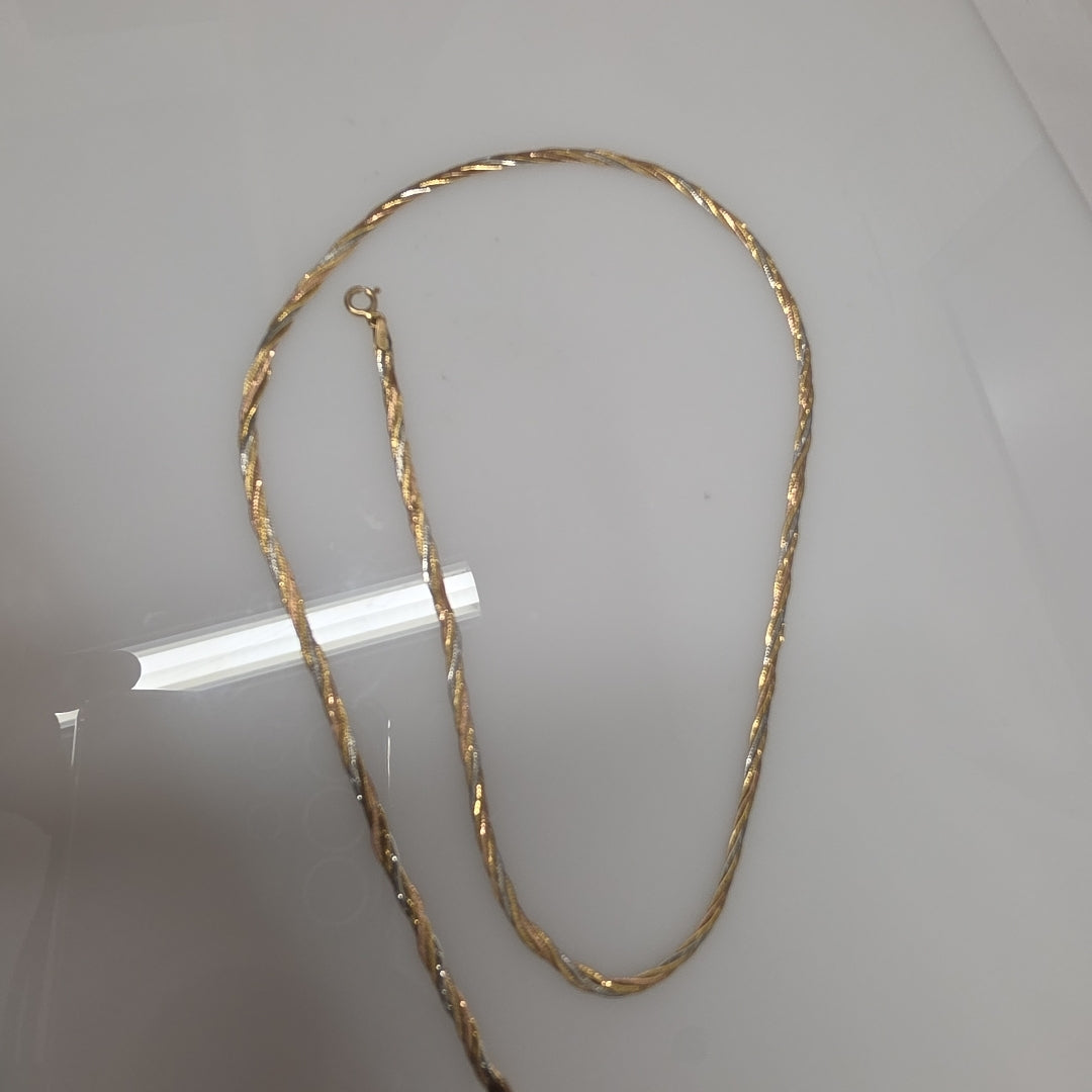 CADENA ORO COMBINADO 14 K 4.1 GRMS (SEMINUEVO)