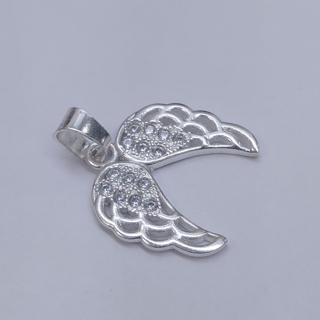 DIJE ALAS C/CIRCONIAS PLATA .925 2.3 GR (NUEVO)