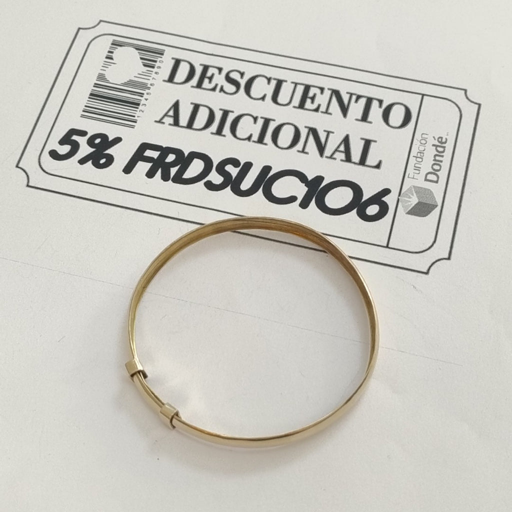 PULSERA RIGIDA ORO 8 K 7.3 GRMS (SEMINUEVO)